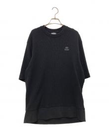 DIESEL（ディーゼル）の古着「ロゴ半袖カットソー」｜ブラック