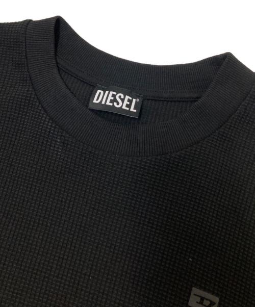 DIESEL（ディーゼル）DIESEL (ディーゼル) ロゴ半袖カットソー ブラック サイズ:Sの古着・服飾アイテム