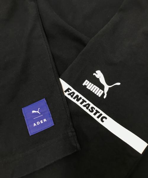 PUMA（プーマ）PUMA (プーマ) ADER error (アーダーエラー) プリントハイネックカットソー ブラック サイズ:Mの古着・服飾アイテム