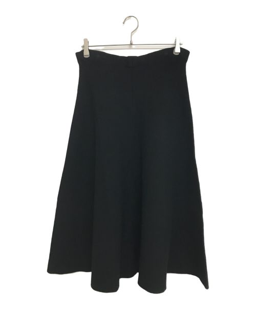POLO RALPH LAUREN（ポロ・ラルフローレン）POLO RALPH LAUREN (ポロ・ラルフローレン) ニットフレアスカート ブラック サイズ:Mの古着・服飾アイテム