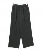 green label relaxingグリーンレーベルリラクシング）の古着「Airy エアリー ドロスト パンツ」｜ブラック
