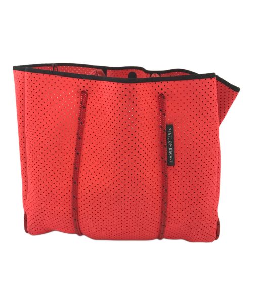 STATE OF ESCAPE（ステイトオブエスケープ）STATE OF ESCAPE (ステイトオブエスケープ) トートサンセットブレンドロープ レッドの古着・服飾アイテム