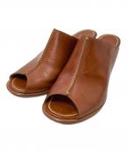 HIROFUヒロフ）の古着「レザーハイヒールパンプス」｜ブラウン