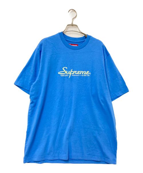 SUPREME（シュプリーム）SUPREME (シュプリーム) Contact S/S Top ブルー サイズ:Mの古着・服飾アイテム