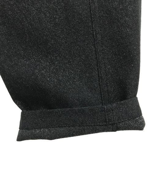 CHANEL（シャネル）CHANEL (シャネル) ココマークサイドボタンラメパンツ ネイビー サイズ:38の古着・服飾アイテム