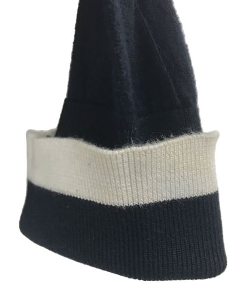 SEQUEL（シークエル）SEQUEL (シークエル) JOHN SMEDLEY (ジョンスメドレー) FRAGMENT DESIGN (フラグメントデザイン) コットンクルーネックニット ネイビー サイズ:Lの古着・服飾アイテム