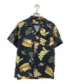 Schottショット）の古着「総柄シャツ」｜ブラック