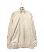 Champion REVERSE WEAVE×URBAN RESEARCHチャンピオン リバース ウィーブ×アーバンリサーチ）の古着「別注ハーフジップスウェット」｜ベージュ