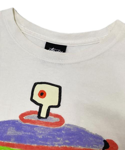 stussy（ステューシー）stussy (ステューシー) SPRAYCAN TEE ホワイト サイズ:Mの古着・服飾アイテム