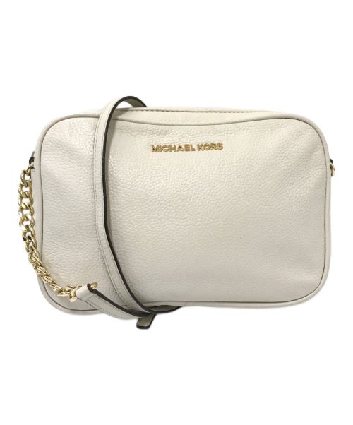 MICHAEL KORS（マイケル・コース）MICHAEL KORS (マイケルコース) レザーショルダーバッグ ホワイト サイズ:下記参照の古着・服飾アイテム