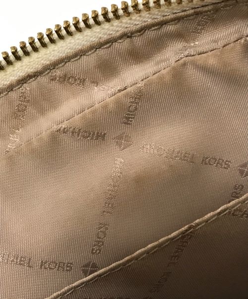 MICHAEL KORS（マイケル・コース）MICHAEL KORS (マイケルコース) レザーショルダーバッグ ホワイト サイズ:下記参照の古着・服飾アイテム