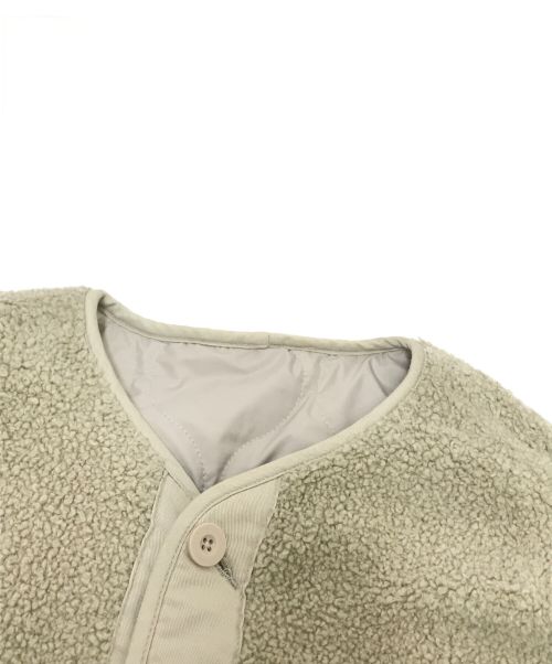 CLANE（クラネ）CLANE (クラネ) EVERSIBLE MILITARY BOA JACKET ベージュ サイズ:Fの古着・服飾アイテム