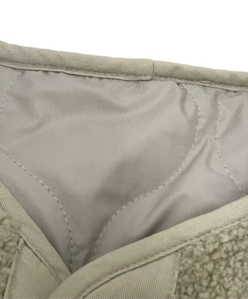 CLANE（クラネ）CLANE (クラネ) EVERSIBLE MILITARY BOA JACKET ベージュ サイズ:Fの古着・服飾アイテム