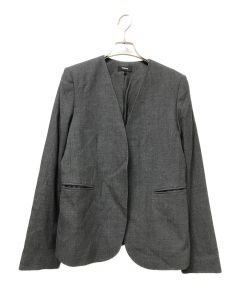 中古・古着通販】theory (セオリー) ノーカラージャケット グレー