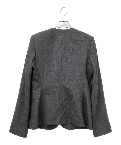 theory（セオリー）theory (セオリー) ノーカラージャケット グレー サイズ:6の古着・服飾アイテム