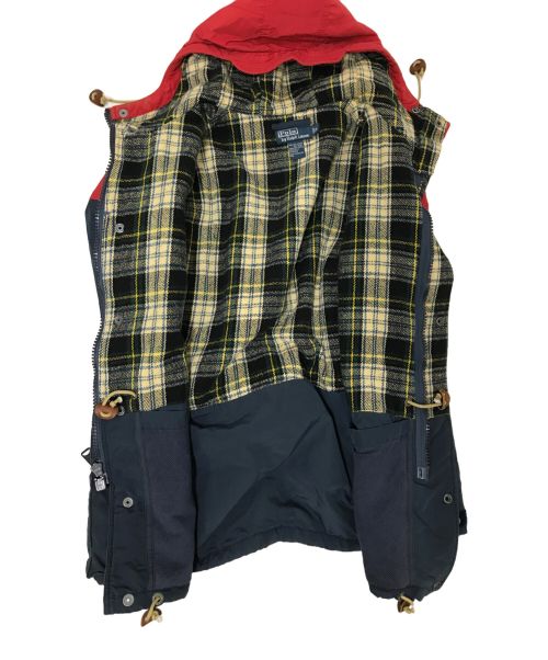 POLO RALPH LAUREN（ポロ・ラルフローレン）POLO RALPH LAUREN (ポロ・ラルフローレン) マウンテンパーカー ネイビー×レッド サイズ:Sの古着・服飾アイテム