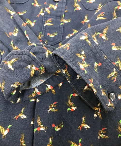 Engineered Garments（エンジニアドガーメンツ）Engineered Garments (エンジニアド ガーメンツ) BANDED COLLAR SHIRT ネイビー サイズ:Sの古着・服飾アイテム