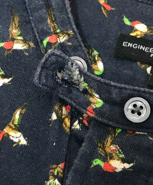 Engineered Garments（エンジニアドガーメンツ）Engineered Garments (エンジニアド ガーメンツ) BANDED COLLAR SHIRT ネイビー サイズ:Sの古着・服飾アイテム