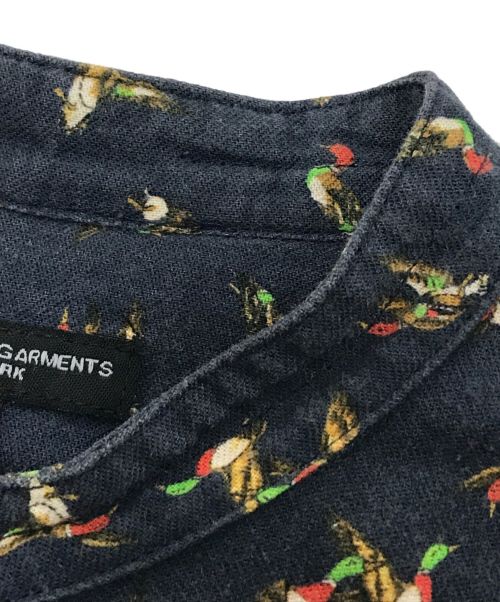 Engineered Garments（エンジニアドガーメンツ）Engineered Garments (エンジニアド ガーメンツ) BANDED COLLAR SHIRT ネイビー サイズ:Sの古着・服飾アイテム