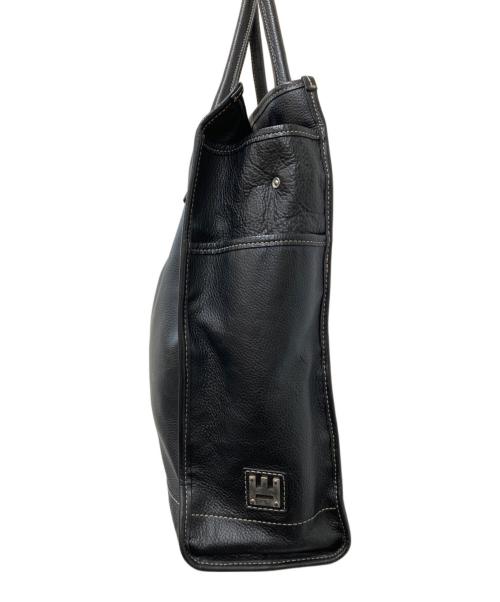 FRANK DANIEL（フランクダニエル）FRANK DANIEL (フランクダニエル) レザートートバッグ ブラック サイズ:下記参照の古着・服飾アイテム