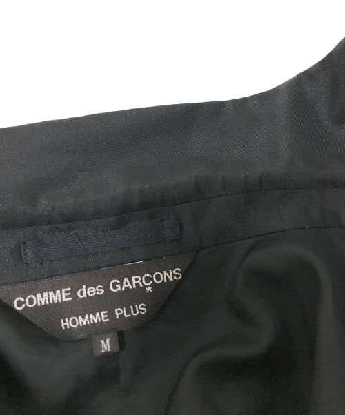 COMME des GARCONS HOMME（コムデギャルソン オム）COMME des GARCONS HOMME (コムデギャルソン オム) カーテンプリーツジャケット ブラック サイズ:Mの古着・服飾アイテム