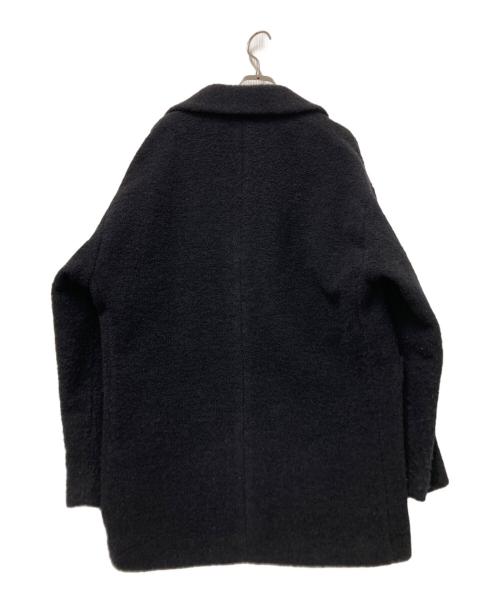 nano・universe（ナノ・ユニバース）nano・universe (ナノ・ユニバース) LB.03/IN TES PRA ショールカラーコート ブラック サイズ:Mの古着・服飾アイテム