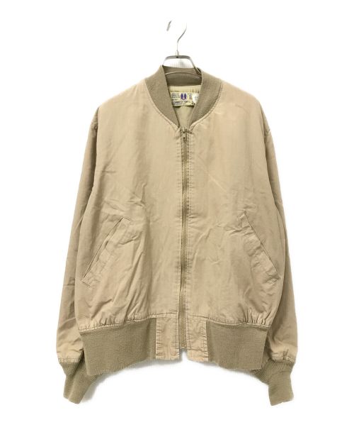 CORINTH（コリンス）CORINTH (コリンス) リップストップブルゾン ベージュ サイズ:Mの古着・服飾アイテム