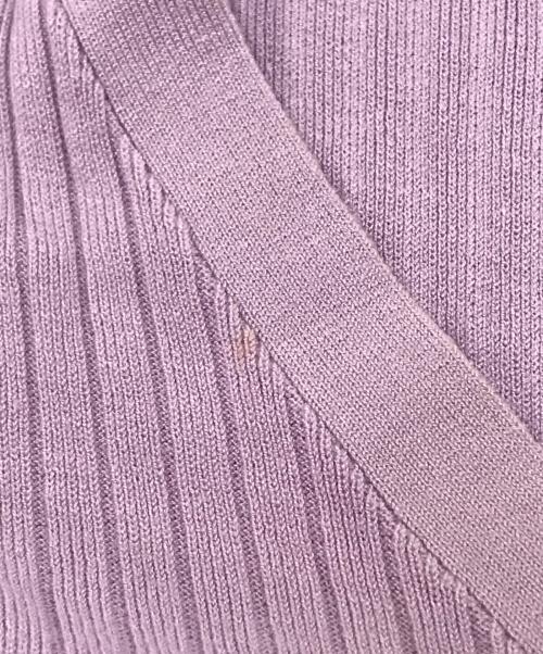 Diagram（ダイアグラム）Diagram (ダイアグラム) ベルト付きノースリーブワンピース パープル サイズ:36の古着・服飾アイテム