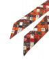 HERMES (エルメス) ツィリースカーフ ブラウン×オレンジ サイズ:下記参照：18000円