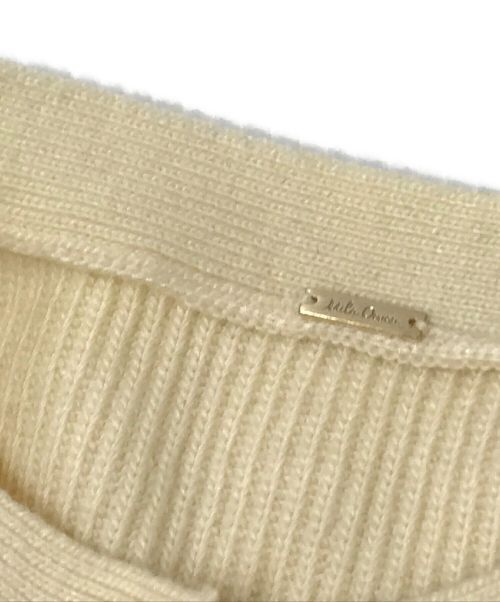 Mila Owen（ミラオーウェン）Mila Owen (ミラオーウェン) 金釦クルーネックニットカーディガン アイボリーの古着・服飾アイテム