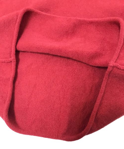 extreme cashmere（エクストリーム カシミア）extreme cashmere (エクストリーム カシミア) カシミヤ混Vネックニット レッド サイズ:下記参照の古着・服飾アイテム