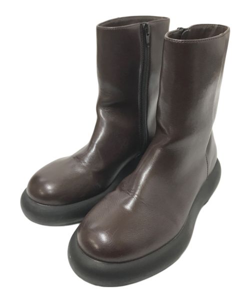 STYLE MIXER（スタイルミキサー）STYLE MIXER (スタイルミキサー) プラットフォームミドルブーツ ブラウン サイズ:Sの古着・服飾アイテム