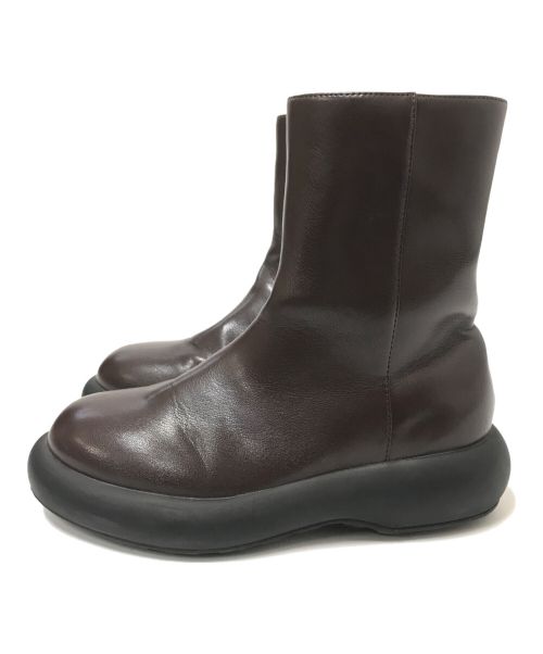 STYLE MIXER（スタイルミキサー）STYLE MIXER (スタイルミキサー) プラットフォームミドルブーツ ブラウン サイズ:Sの古着・服飾アイテム