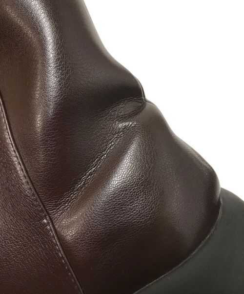 STYLE MIXER（スタイルミキサー）STYLE MIXER (スタイルミキサー) プラットフォームミドルブーツ ブラウン サイズ:Sの古着・服飾アイテム