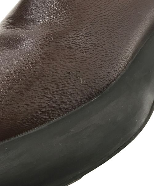 STYLE MIXER（スタイルミキサー）STYLE MIXER (スタイルミキサー) プラットフォームミドルブーツ ブラウン サイズ:Sの古着・服飾アイテム