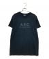 A.P.C.（アーペーセー）の古着「エンブロイダリーロゴTシャツ」｜ブラック