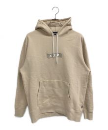GOD SELECTION XXX（ゴッドセレクショントリプルエックス）の古着「ボックスロゴパーカー」｜ベージュ