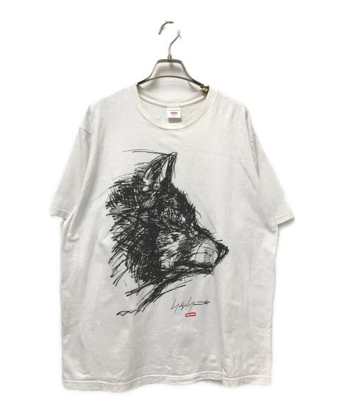 SUPREME（シュプリーム）SUPREME (シュプリーム) YOHJI YAMAMOTO (ヨウジヤマモト) Scribble Wolf Tee ホワイト サイズ:Lの古着・服飾アイテム