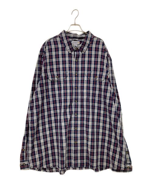 CarHartt（カーハート）CarHartt (カーハート) チェックシャツ ネイビー サイズ:3XLの古着・服飾アイテム