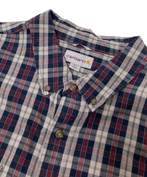 CarHartt（カーハート）CarHartt (カーハート) チェックシャツ ネイビー サイズ:3XLの古着・服飾アイテム