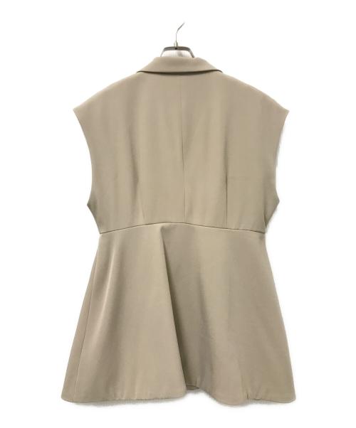 Ameri（アメリ）Ameri (アメリ) PEPLUM JACKET WITH PUFF BLOUSEジレ ベージュ サイズ:Sの古着・服飾アイテム