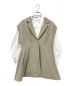 Ameri（アメリ）の古着「PEPLUM JACKET WITH PUFF BLOUSEジレ」｜ベージュ