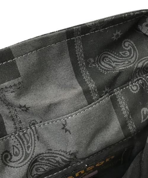 VANSON（バンソン）VANSON (バンソン) スカル半袖シャツ グレー サイズ:Mの古着・服飾アイテム