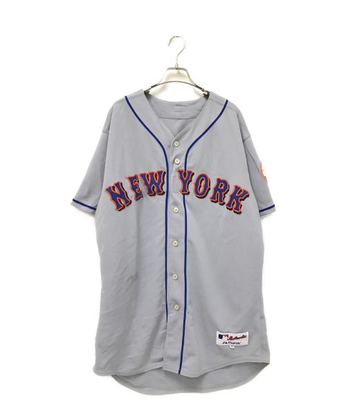 Majestic（マジェスティック）Majestic (マジェスティック) ベースボールシャツ グレー サイズ:48の古着・服飾アイテム