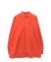 Champion（チャンピオン）の古着「ハーフジップスウェット」｜オレンジ