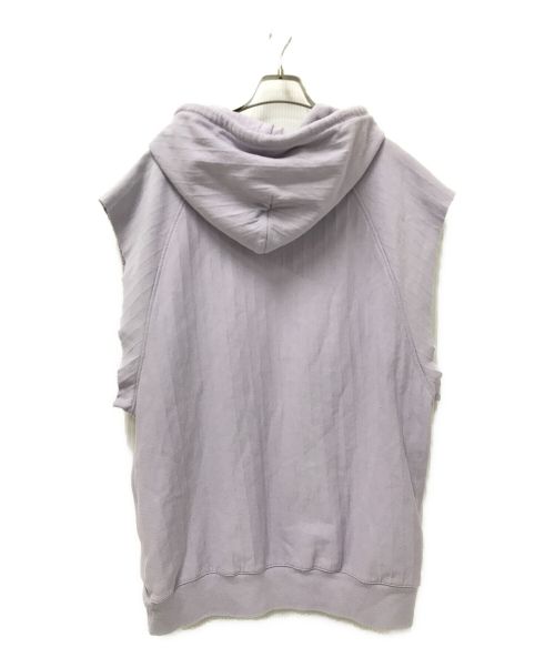 UNUSED（アンユーズド）UNUSED (アンユーズド) sweat hoodie vest/スウェットフーディベスト パープル サイズ:2の古着・服飾アイテム