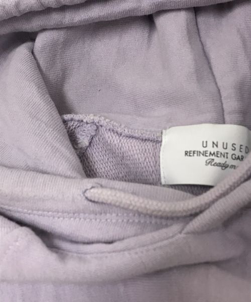 UNUSED（アンユーズド）UNUSED (アンユーズド) sweat hoodie vest/スウェットフーディベスト パープル サイズ:2の古着・服飾アイテム