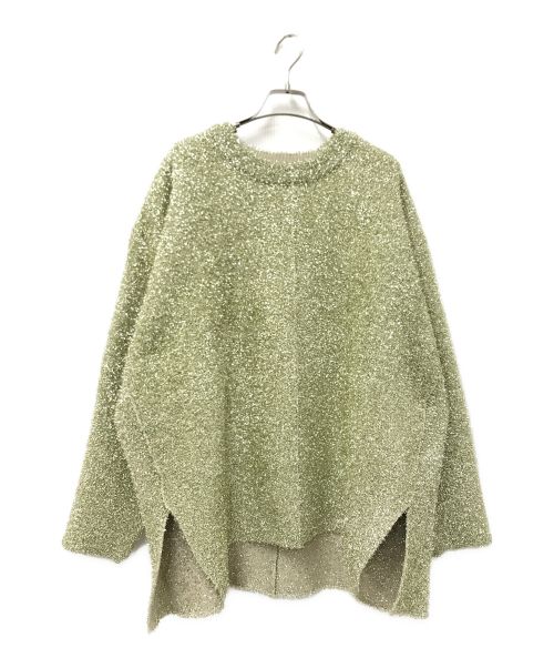 Venit（ヴェニット）Venit (ヴェニット) metallic shaggy pullover ゴールド サイズ:38の古着・服飾アイテム
