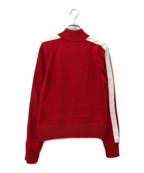 BELPER（ベルパー）BELPER (ベルパー) knit track jacket レッド サイズ:Fの古着・服飾アイテム