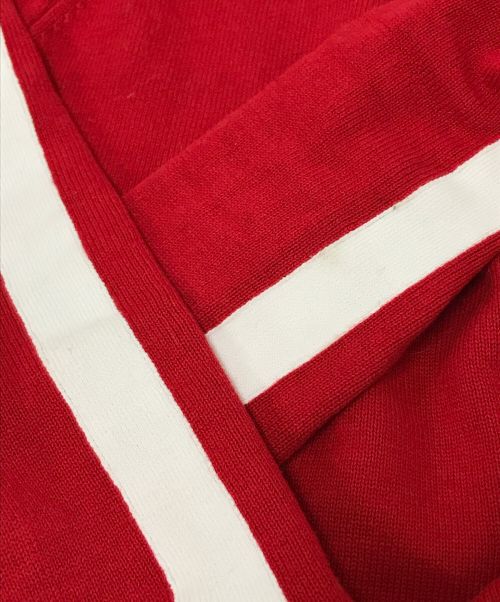 BELPER（ベルパー）BELPER (ベルパー) knit track jacket レッド サイズ:Fの古着・服飾アイテム